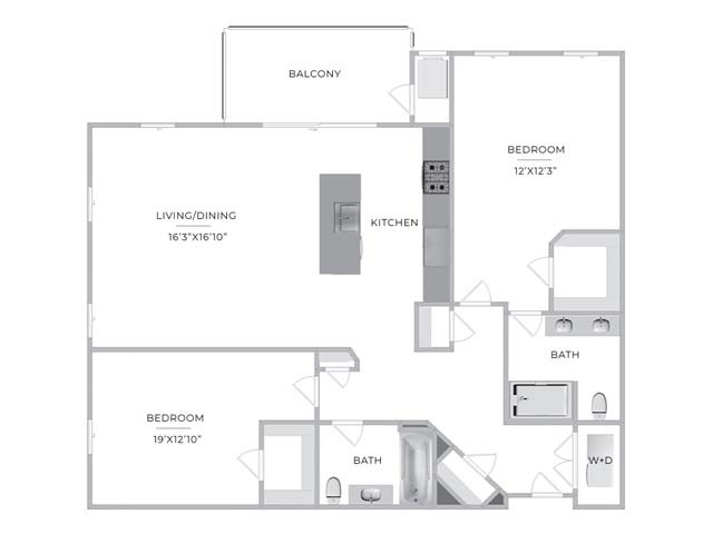 Floorplan - Barclay Chase Apartment Homes