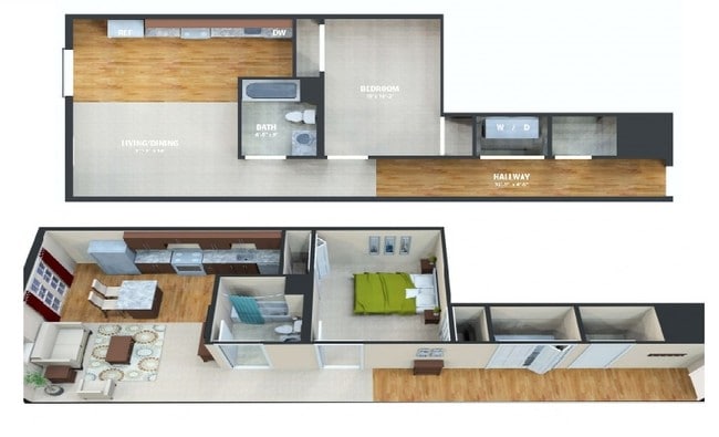 1BR/1BA - Market Street Flats