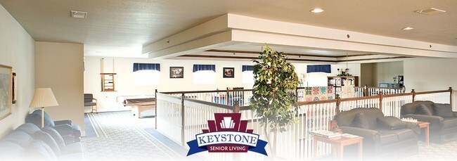 Upstairs Gaming Area - Keystone Gardens Retirement Living
