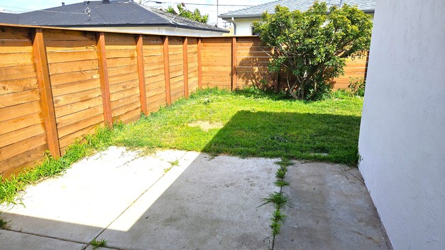 Back yard with Newer Privacy Fence - 517 11th St