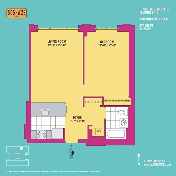 Floorplan - 555 West 23rd Street