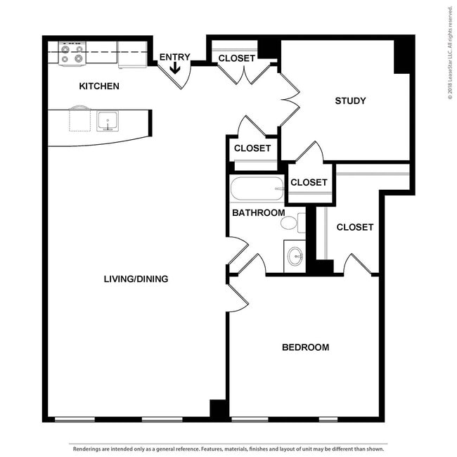 Floorplan - The Apartments at Boott Mills