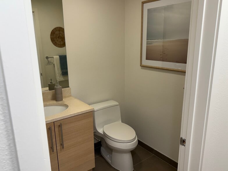 A convenient guest bathroom. - 1655 N California Blvd