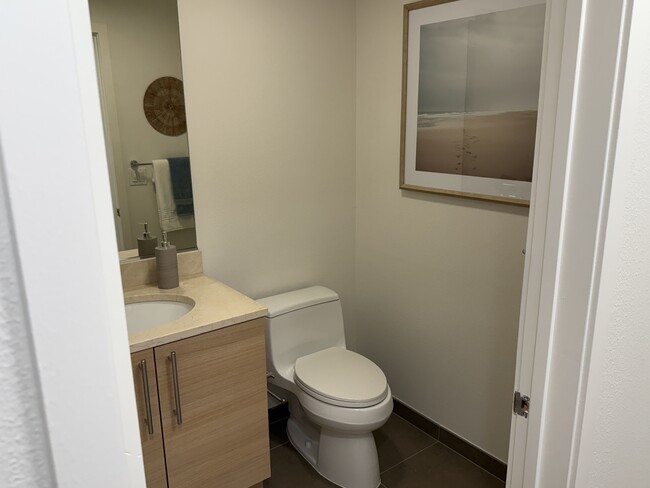 A convenient guest bathroom. - 1655 N California Blvd