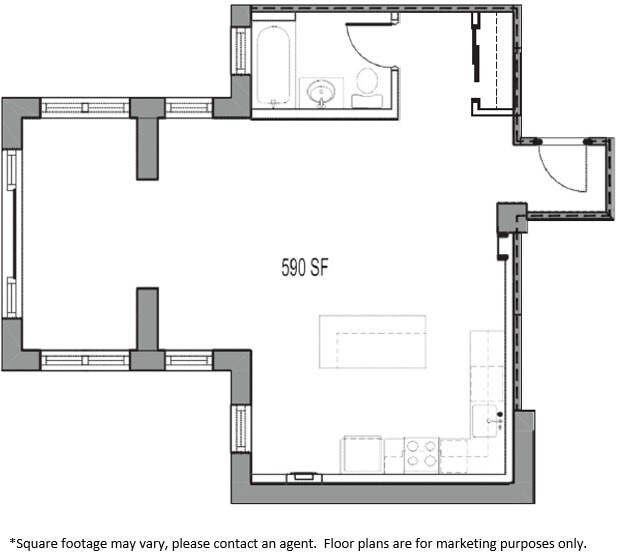 Floorplan - Kenyon Apartments