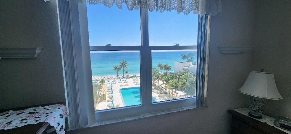 view from bedroom - 2501 S Ocean Dr