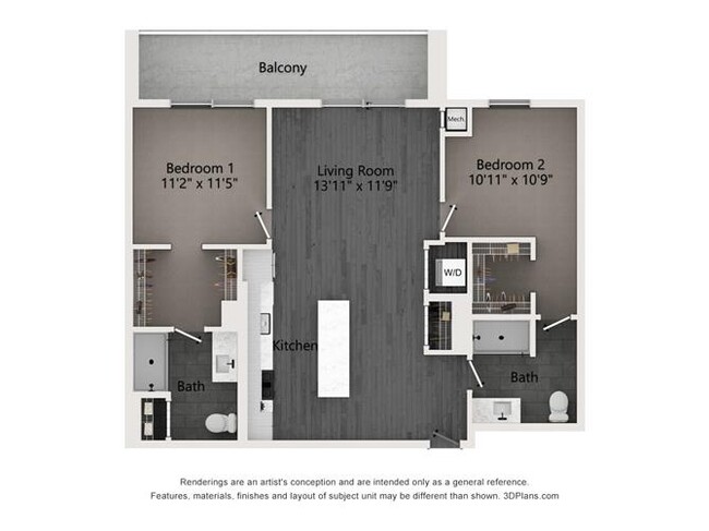 Floorplan - Evo Union Park Apartments