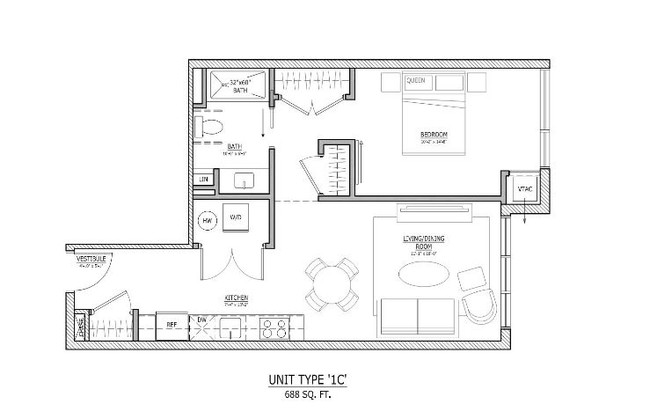 Floorplan - Flats on Fifth