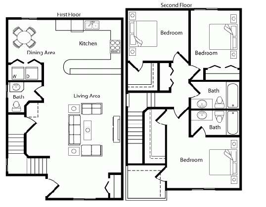 3BR/2BA - Queen Anne