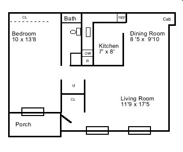 1BR/1BA - Chateau De Ville