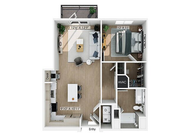 Floorplan - Hawkley Apartments