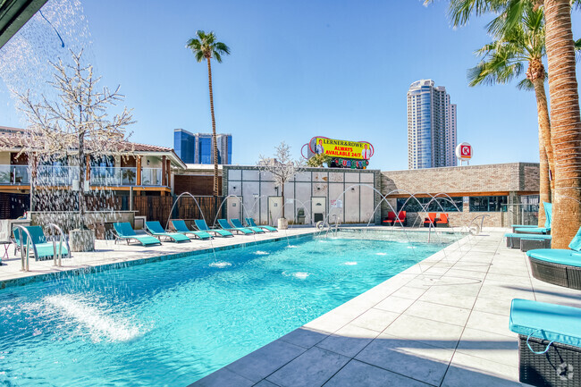 Pool Area - The BLVD Apartments