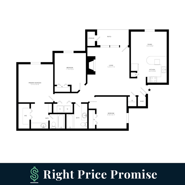 Floorplan - Birchwood at Boulders Apartments