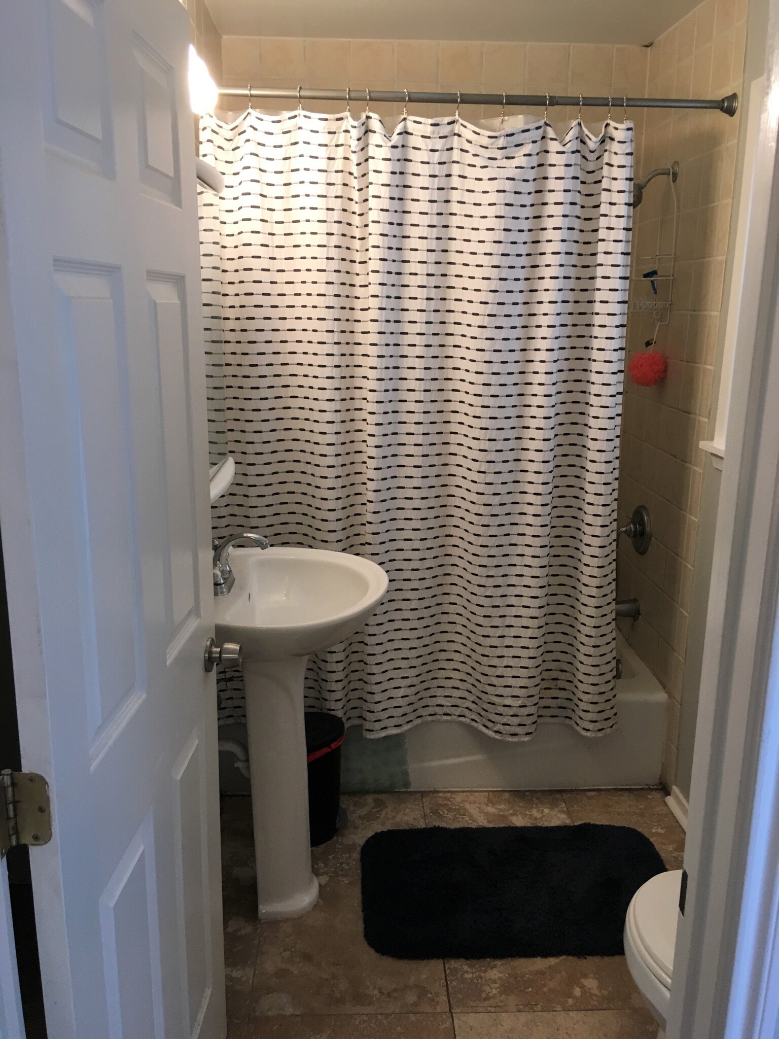 Master bath with full tub and shower - 4302 Duval Street