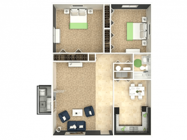 Floorplan - Flats at Hurstbourne
