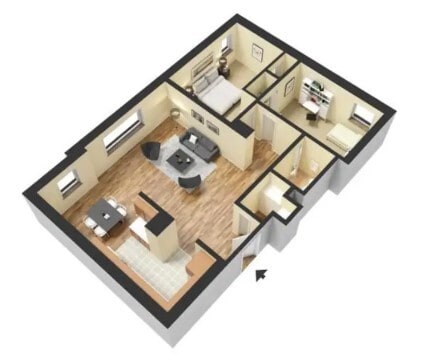 2 Bedroom Unit - Capitol Green