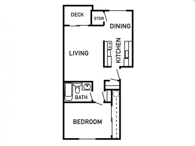 1BR/1BA - Rolling Hills Apartments