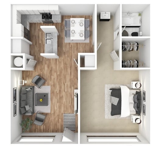 One Bedroom A2P - Metro at Downtown Mesa