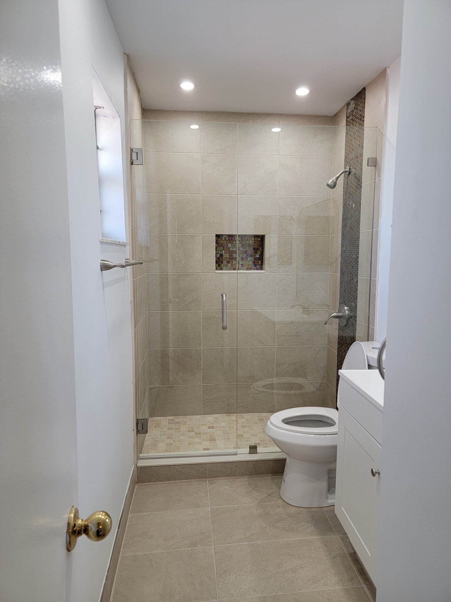 Fully Renovated Master Bathroom with Shower Glass doors - 3621 NW 193rd St