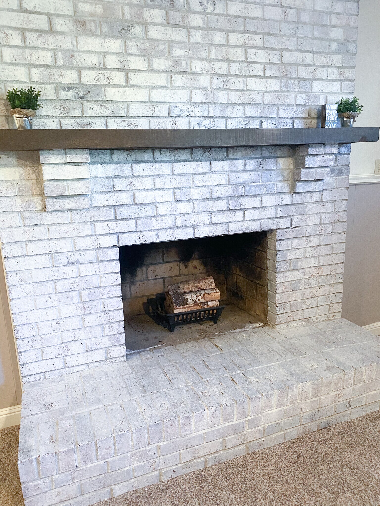 Lower level wood burning fireplace - 11423 Five Cedars Rd