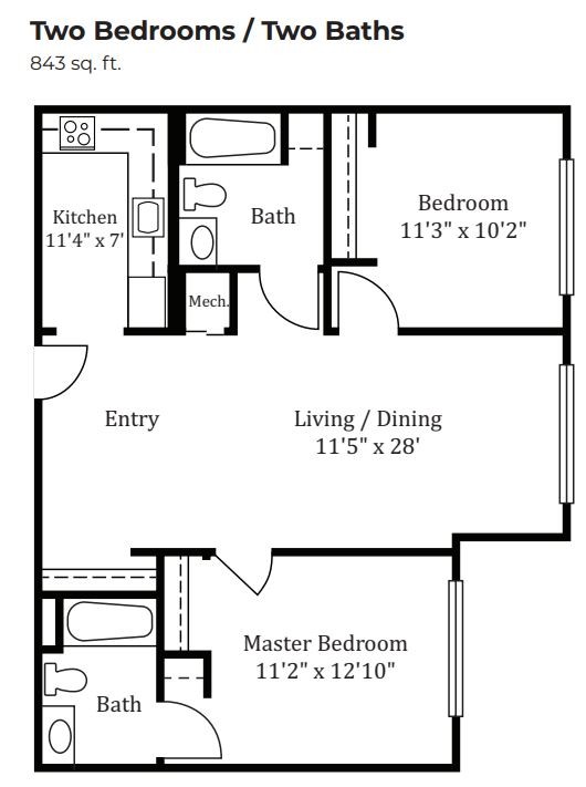 Floorplan - The Devonshire- A Retirement Community
