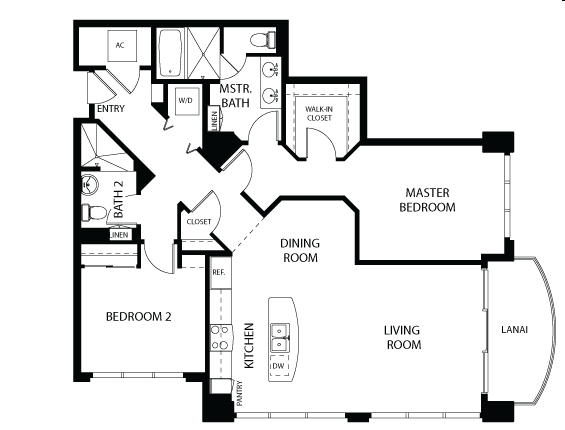 2BR/2BA - Allure Waikiki