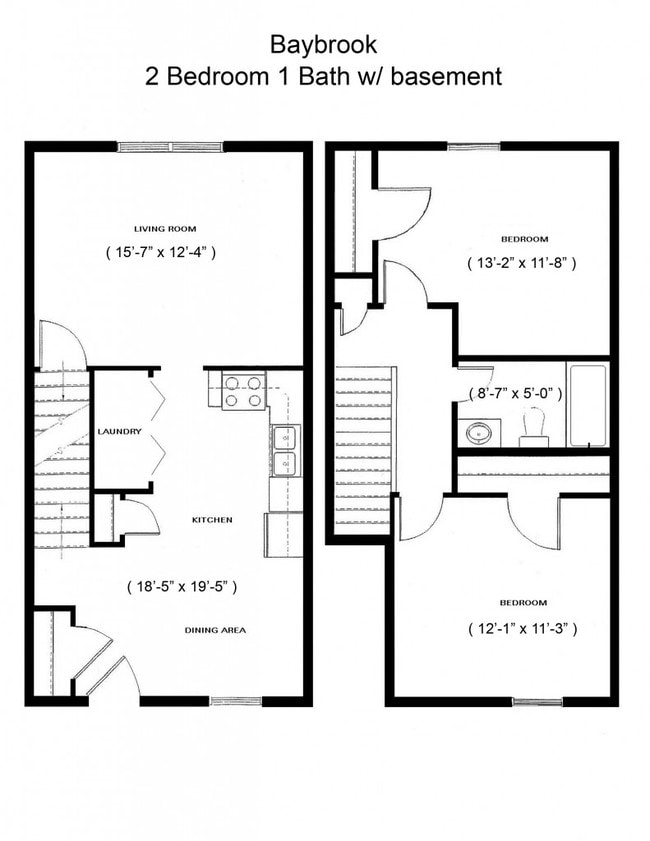2BR/1BA - Baybrook