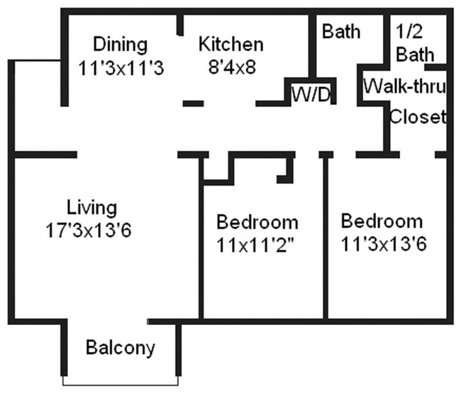 2BR/1.5BA - The Carrington