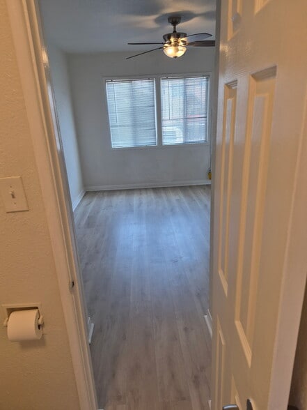 view of bedroom from bathroom - 434 Laconia Blvd