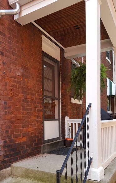 back porch steps to yard - 703 Willard St