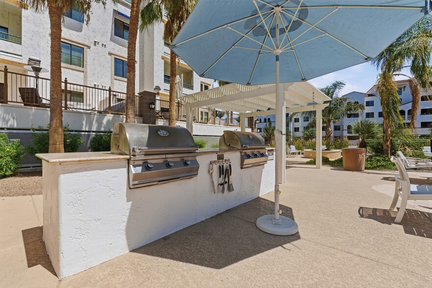 Shaded grilling stations & lounge areas. - 2511 W Queen Creek Rd