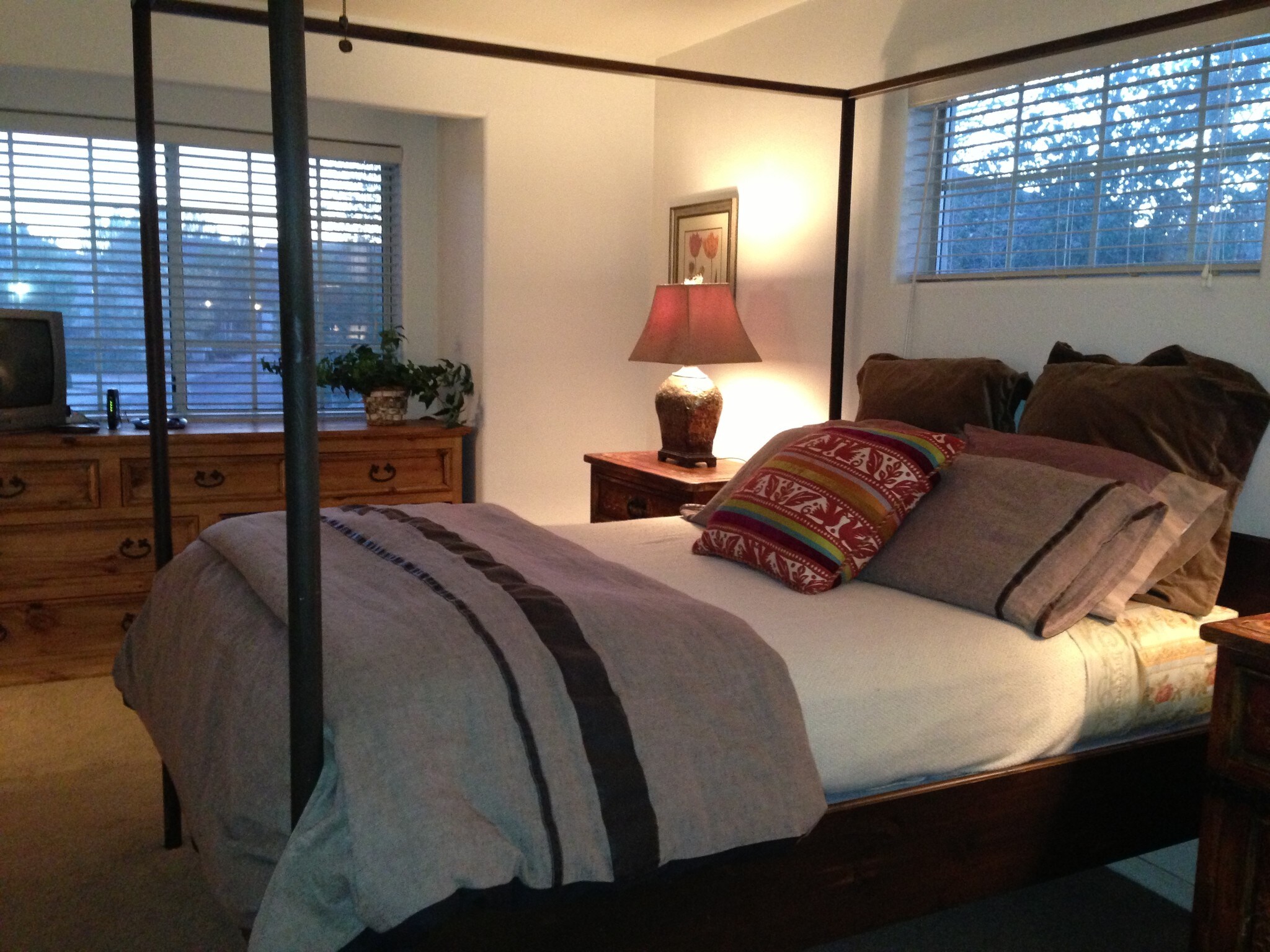 Furnished Master Bedroom with Queen Bed - 4190 E Village Cir