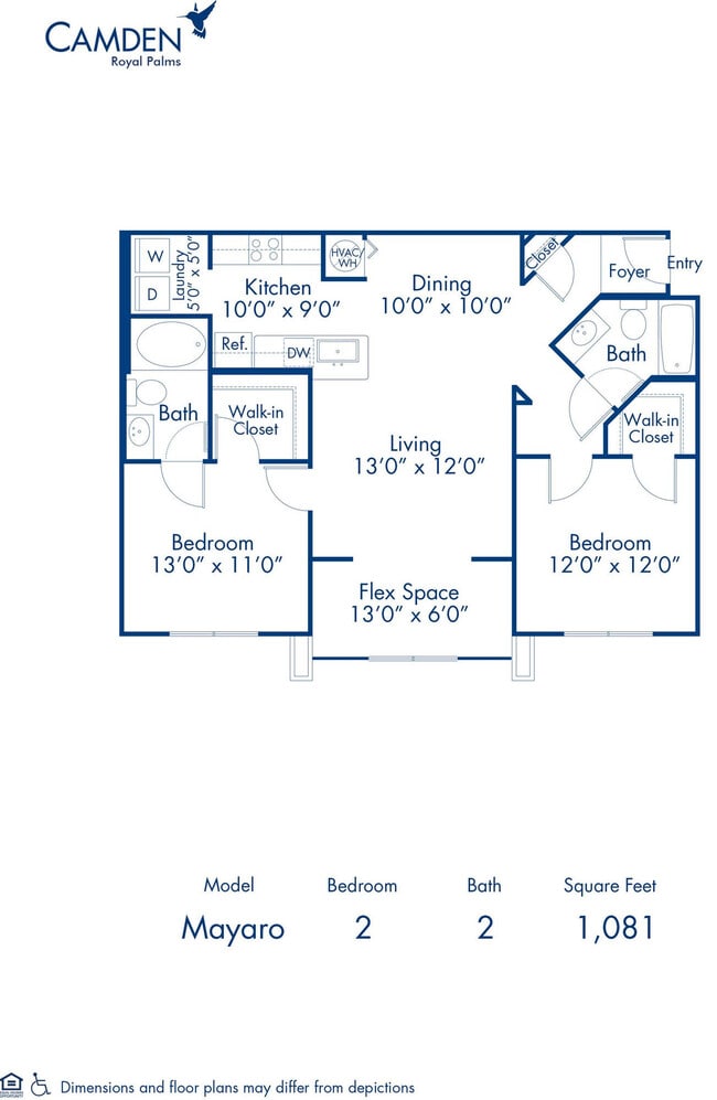 Floorplan - Camden Royal Palms