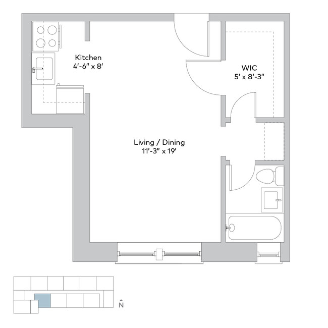 Floorplan - 5501 S. Cornell