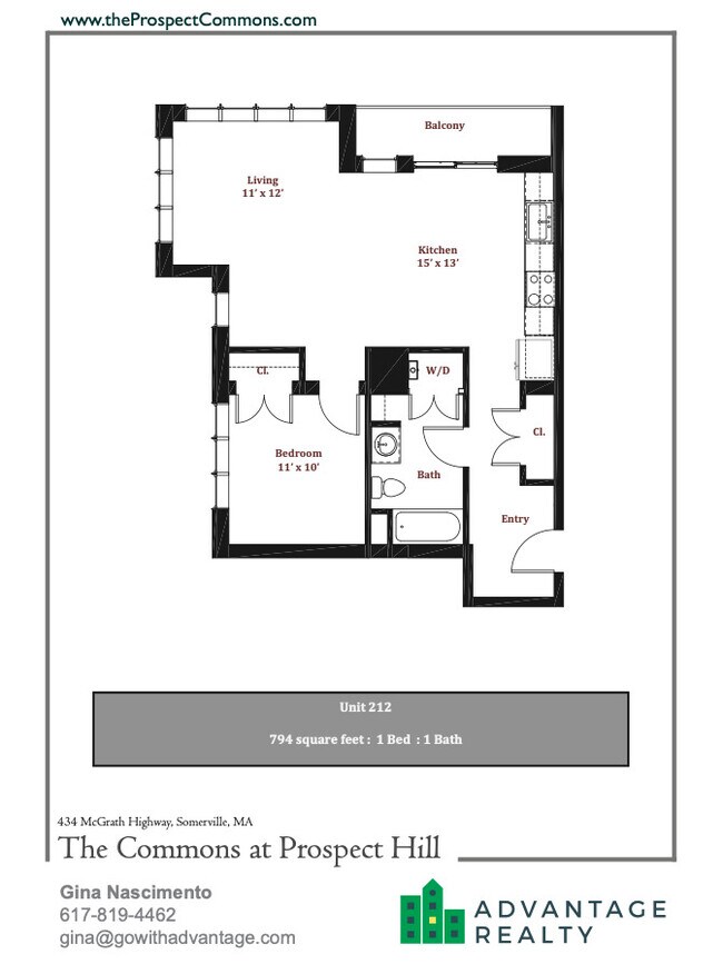 Floorplan - The Commons at Prospect Hill