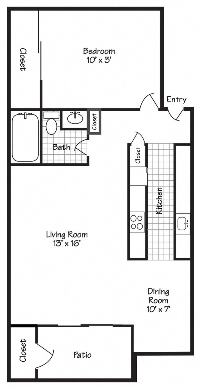 Floorplan - Forest Ridge Apartments