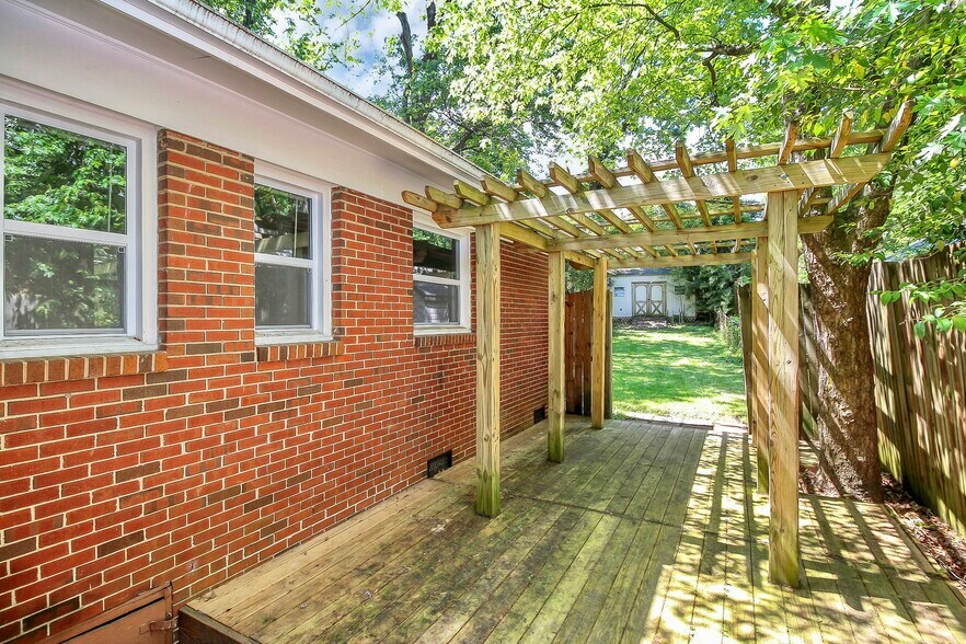 back patio - 4234 Firwood Ln
