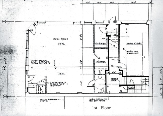 1st Floor Retail Plan - Old Boston Hotel