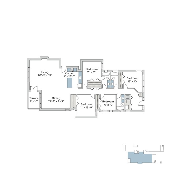 Floorplan - 5507-5509 S. Hyde Park Boulevard