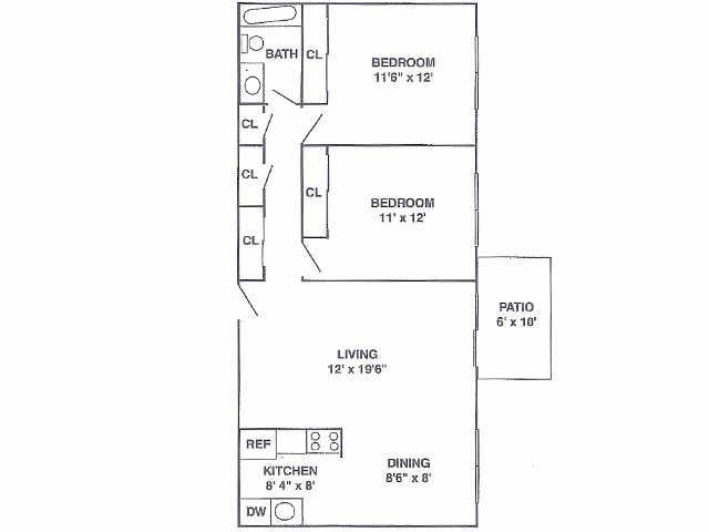 2BR/1BA - Edgemont Terrace Apartments