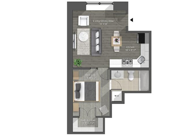 Floorplan - Walnut Street Apartments