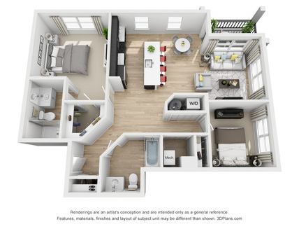 Floorplan - Excelsior Park Apartments