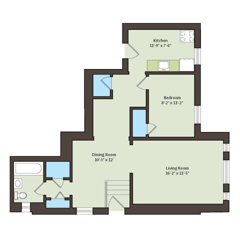 Floorplan - 1101 E. Hyde Park Boulevard