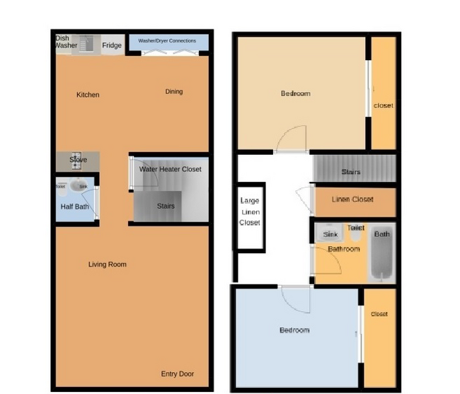 Floorplan - Dana Townhomes