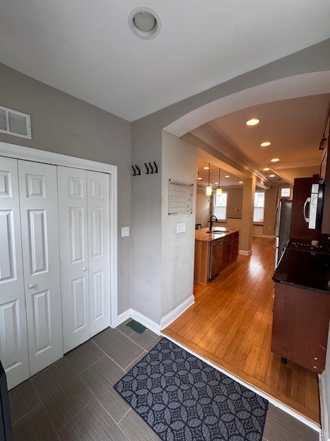 mudroom facing kitchen - 503 Columbia Rd NW