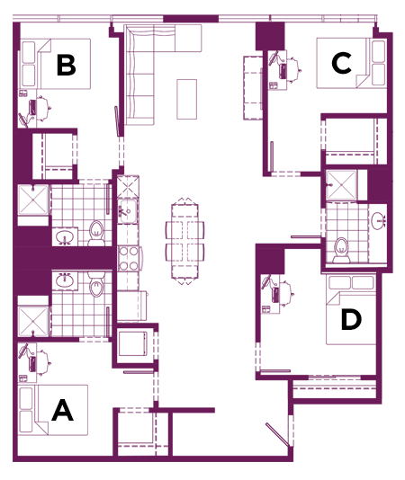 4X3 D - Hub Columbia