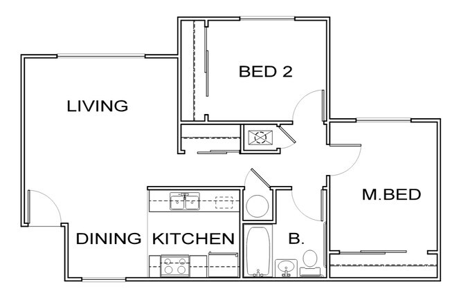 2BR/1BA - Placerville Apartments