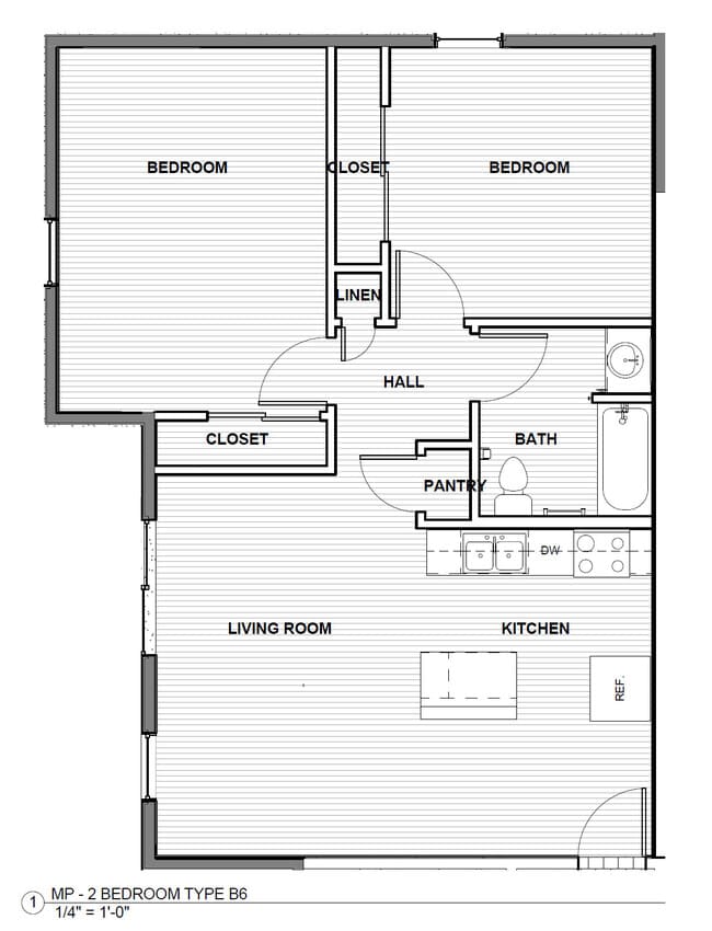 Two Bedroom - B6 - Felician Villa I - Senior 55+
