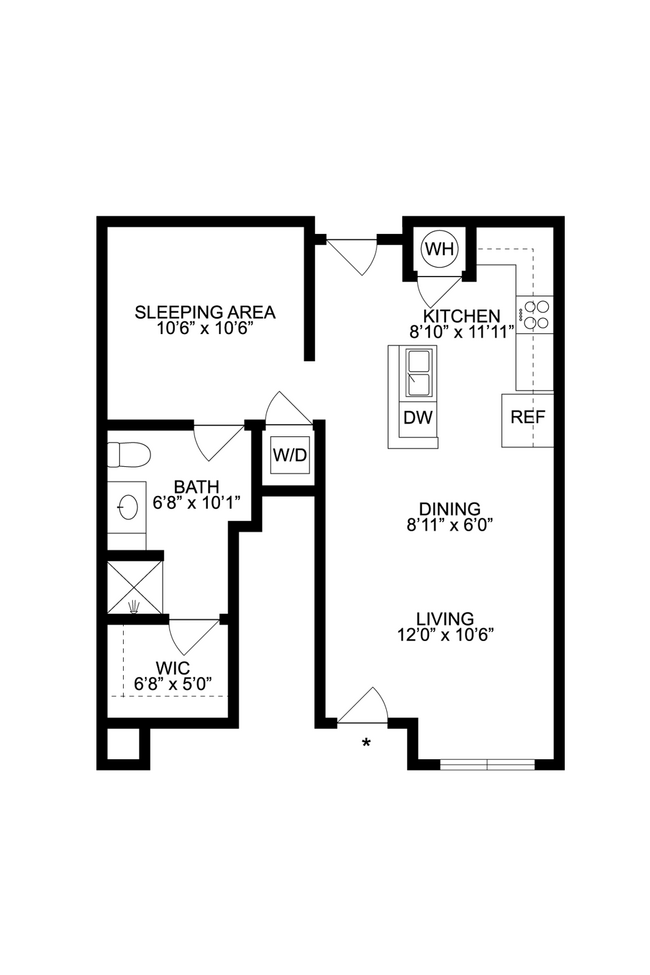 Floorplan - Lake Vista Apartments