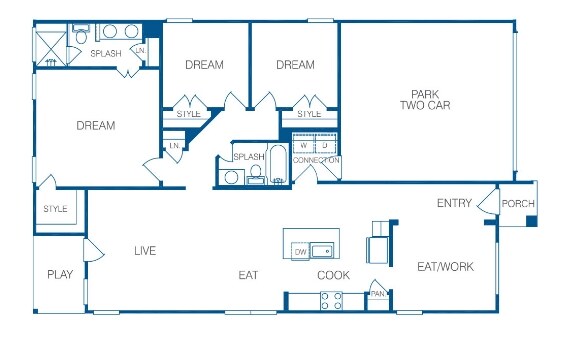 Floorplan - Rivers Edge Rental Homes